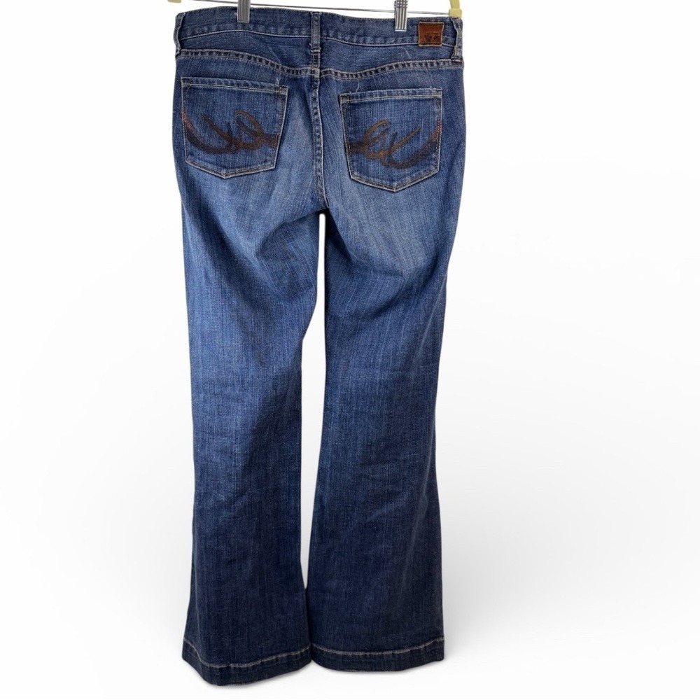 Express Eva Women's Wide Leg Mid Rise Denim Pants size 31 - Picture 3 of 9